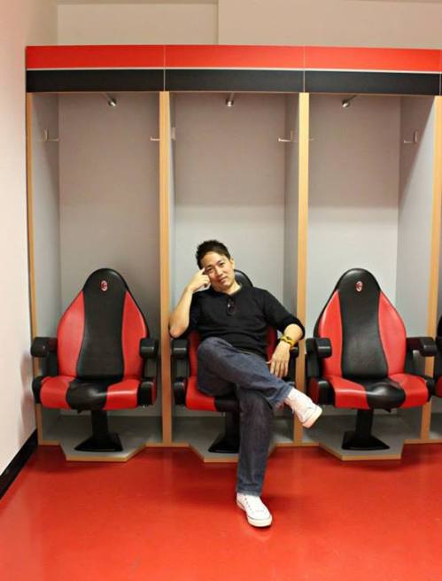 AC Milan changing room