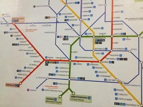 Milan Train Map